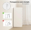 CASSETTIERA 5 CASSETTI DALLO STILE MODERNO, IN TRUCIOLATO, 40X35X85 CM, BIANCO