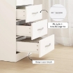 CASSETTIERA 5 CASSETTI DALLO STILE MODERNO, IN TRUCIOLATO, 40X35X85 CM, BIANCO