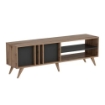PORTA TV RILLA 150 NOCE ANTRACITE MISURE 150X35X48 H CM