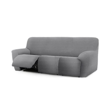 XXPRE COPRIDIVANO JAZ RECLINER PER DIVANO A 3 POSTI COLORE GRIGIO 200-260 CM TESSUTO BIELASTICO ZIG ZAG 