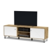 PORTA TV BOLLO 2 COLORE ROVERE E BIANCO 