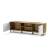PORTA TV BOLLO 2 COLORE ROVERE E BIANCO 