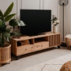 PORTA TV MEDAN56A 2 CASSETTI E ANTA CON VANI A GIORNO ROVERE 