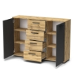 XXPRE CREDENZA BERNO COLORE ROVERE WOTAN E ANTRACITE