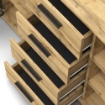 XXPRE CREDENZA BERNO COLORE ROVERE WOTAN E ANTRACITE