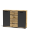 XXPRE CREDENZA BERNO COLORE ROVERE WOTAN E ANTRACITE
