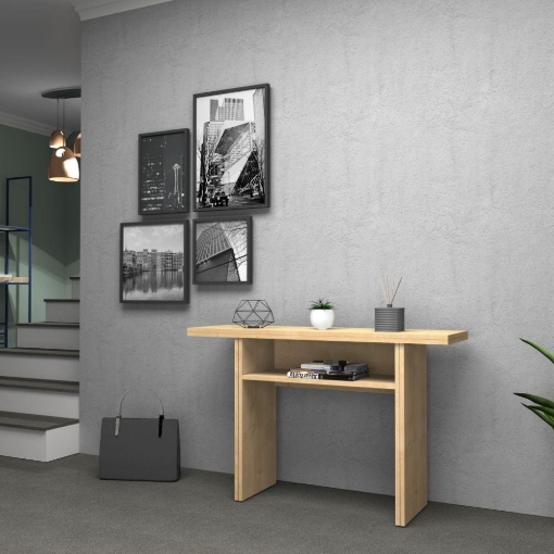 TAVOLO CONSOLLE RIPIEGABILE IKEBANA ROVERE 120X35 
