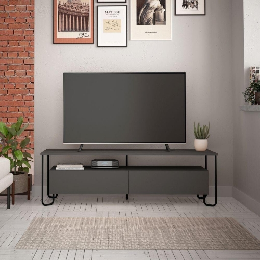 PORTA TV CORNEA DUE ANTE ANTRACITE