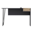 SCRIVANIA CANDY ANTRACITE NOCE PORTE USB 121X45 MATERIALE TRUCIOLARE ALTA QUALITÀ.