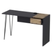 SCRIVANIA CANDY ANTRACITE NOCE PORTE USB 121X45 MATERIALE TRUCIOLARE ALTA QUALITÀ.