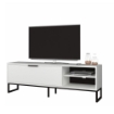 PORTA TV WAY BIANCO CON DETTAGLI GHISA 140X35X45H CM.