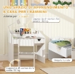SET SEDIA E TAVOLINO PER BAMBINI 3-6 ANNI CON ORGANIZZATORE E CASSETTO ESTRAIBILE, IN LEGNO GRIGIO