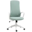 SEDIA DA UFFICIO ERGONOMICA E IMBOTTITA CON ALTEZZA REGOLABILE E DONDOLO, 62X56X110-119.5 CM, VERDE