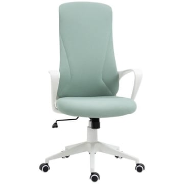SEDIA DA UFFICIO ERGONOMICA E IMBOTTITA CON ALTEZZA REGOLABILE E DONDOLO, 62X56X110-119.5 CM, VERDE