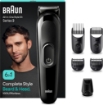 BRAUN MGK3410 REGOLABARVA,TAGLIACAPELLI ELETTRICO 6 IN 1 