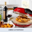 ARIETE 909/10 FORNO PIZZA CON PIASTRA IN PIETRA ANTIADERENTE 1200W 