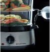 RUSSELL 19270-56 VAPORIERA CON TIMER+3 VASCHETTE CAPACITÀ TOTALE 9L  800W