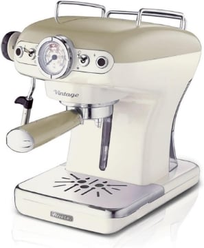 ARIETE 1389/13 MACCHIN DA CAFFÈ ESPRESSO DI DESIGN COLORE BEIGE 