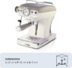ARIETE 1389/13 MACCHIN DA CAFFÈ ESPRESSO DI DESIGN COLORE BEIGE 