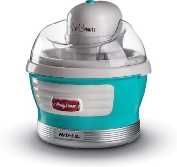 ARIETE 643/01 MACCHINA PER GELATO PARTY TIME COLORE CELESTE 12W
