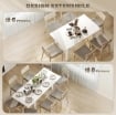 TAVOLO ALLUNGABILE DA PRANZO PER 6-8 PERSONE, 140-180 X 80 CM, BIANCO