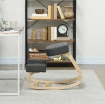 SEDIA ERGONOMICA CON INGINOCCHIATOIO IN LEGNO DI BETULLA E CUSCINO, 51X69X58 CM, GRIGIO