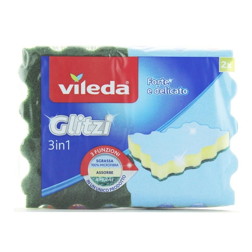 VILEDA SPUGNA GLITZI 3IN1 2PZ