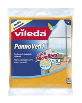 VILEDA PANNO IN MICROFIBRA PER VETRI 1PZ