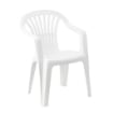 MAURY'S SEDIA KONA IN RESINA CON SCHIENALE BASSO COLORE BIANCO DA ESTERNO E GIARDINO