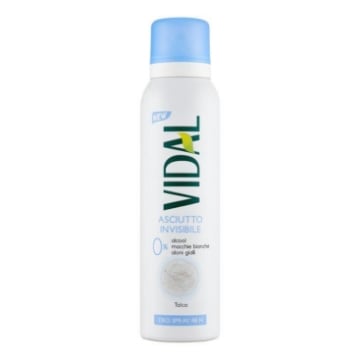 VIDAL DEODORANTE SPRAY ASCIUTTO INVISIBILE 48H - TALCO 150ML
