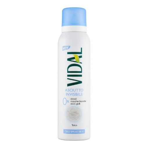 VIDAL DEODORANTE SPRAY ASCIUTTO INVISIBILE 48H - TALCO 150ML