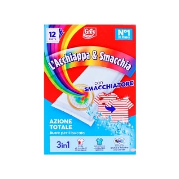 GREY ACCHIAPPAE SMACCHIA AZIONE TOTALE 3IN1 12PZ 