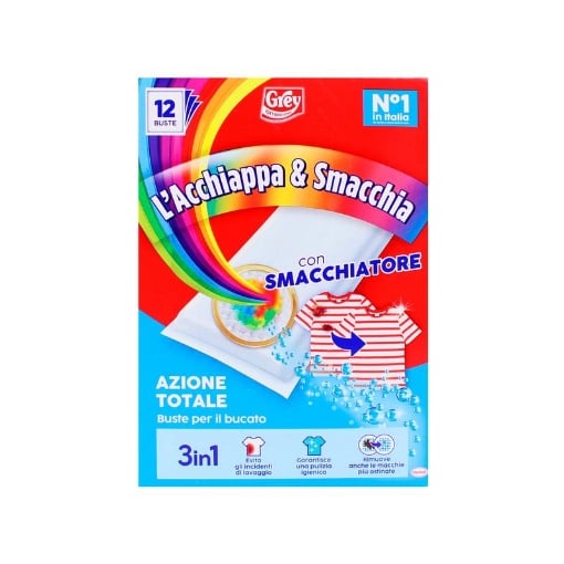 GREY ACCHIAPPAE SMACCHIA AZIONE TOTALE 3IN1 12PZ 
