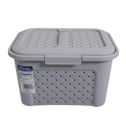 COFANETTO BEAUTY TRAFORATO GRIGIO CON COPERCHIO A SCATTO
