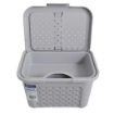 COFANETTO BEAUTY TRAFORATO GRIGIO CON COPERCHIO A SCATTO