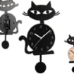 OROLOGIO A PENDOLO, ANALOGICO FANTASIA GATTO 41 X 5,1CM ASSORTITO