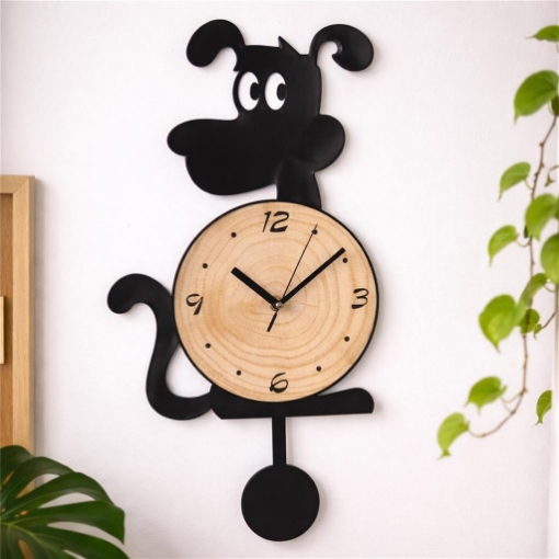 OROLOGIO A PENDOLO, ANALOGICO FANTASIA CANE 41 X 5,1CM ASSORTITO