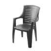 MAURY'S SET 6 SEDIE GINEVRA IN RESINA IMPILABILE ANTRACITE 91 X 60 X 55 CM