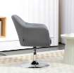 SEDIA PER SCRIVANIA GIREVOLE CON ALTEZZA REGOLABILE CUSCINO LOMBARE, TESSUTO TECNICO, GRIGIO