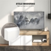 MOBILE PORTA TV 60" CON ARMADIETTO 2 ANTE E RIPIANO APERTO 140X40X48 CM LEGNO NATURALE