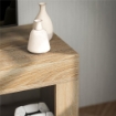 MOBILE PORTA TV 60" CON ARMADIETTO 2 ANTE E RIPIANO APERTO 140X40X48 CM LEGNO NATURALE