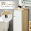 MOBILE BAGNO CON CASSETTO E ARMADIETTO CON RIPIANO REGOLABILE INTERNO, IN MDF, 32.6X30X90 CM