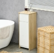 MOBILE BAGNO CON CASSETTO E ARMADIETTO CON RIPIANO REGOLABILE INTERNO, IN MDF, 32.6X30X90 CM