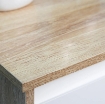 MOBILE BAGNO CON CASSETTO E ARMADIETTO CON RIPIANO REGOLABILE INTERNO, IN MDF, 32.6X30X90 CM