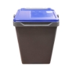PATTUMIERA BIDONE PER RACCOLTA DELLA DIFFERENZIATA CON COPERCHIO BLU 36X27X49H CM