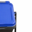 PATTUMIERA BIDONE PER RACCOLTA DELLA DIFFERENZIATA CON COPERCHIO BLU 36X27X49H CM