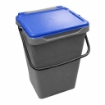 PATTUMIERA BIDONE PER RACCOLTA DELLA DIFFERENZIATA CON COPERCHIO BLU 36X27X49H CM