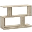 TAVOLINO DA CAFFÞ MODERNO A S CON 3 RIPIANI PER SOGGIORNO E SALOTTO, 90X30X61 CM, LEGNO