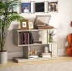 TAVOLINO DA CAFFÞ MODERNO A S CON 3 RIPIANI PER SOGGIORNO E SALOTTO, 90X30X61 CM, LEGNO