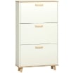 SCARPIERA SALVASPAZIO CON 3 CASSETTI E 2 RIPIANI INTERNI 70X23.5X122 CM BIANCO